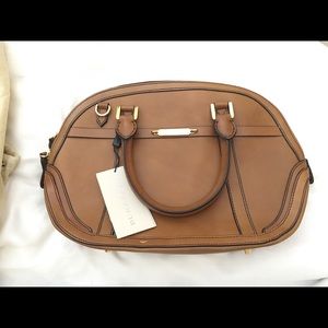 NWT. Burberry Sartorial Leather Orchard Bowling